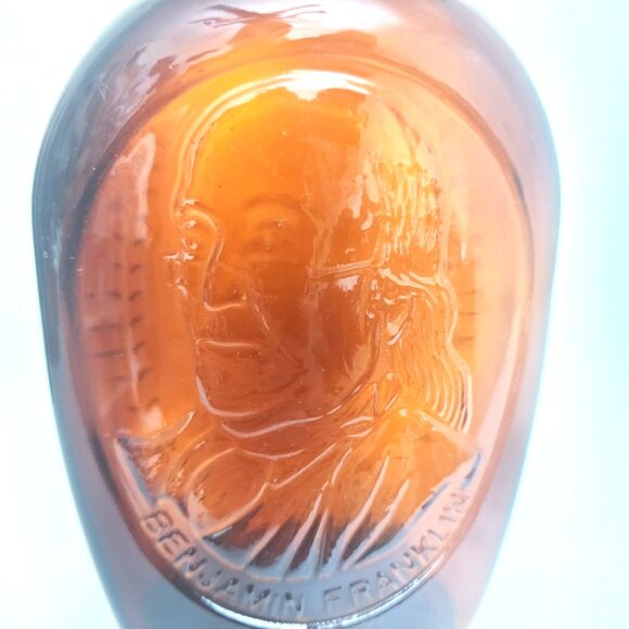 Set of 4 1776 Bicentennial Log Cabin Maple Syrup Amber Glass Bottles Vintage - Picture 12 of 16